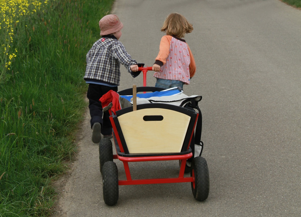 Bollerwagen aus Holz